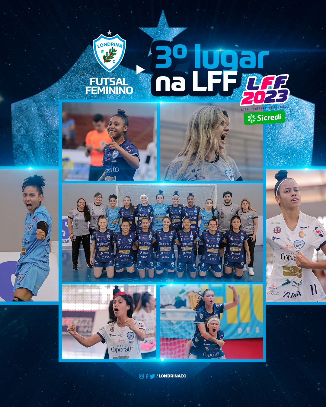 Londrina Futsal é a 3ª colocada na LFF 2023